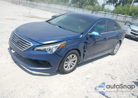 2016 Hyundai Sonata 2.4L Sport z USA, uszkodzony, nr VIN 5NPE34AF4GH367682